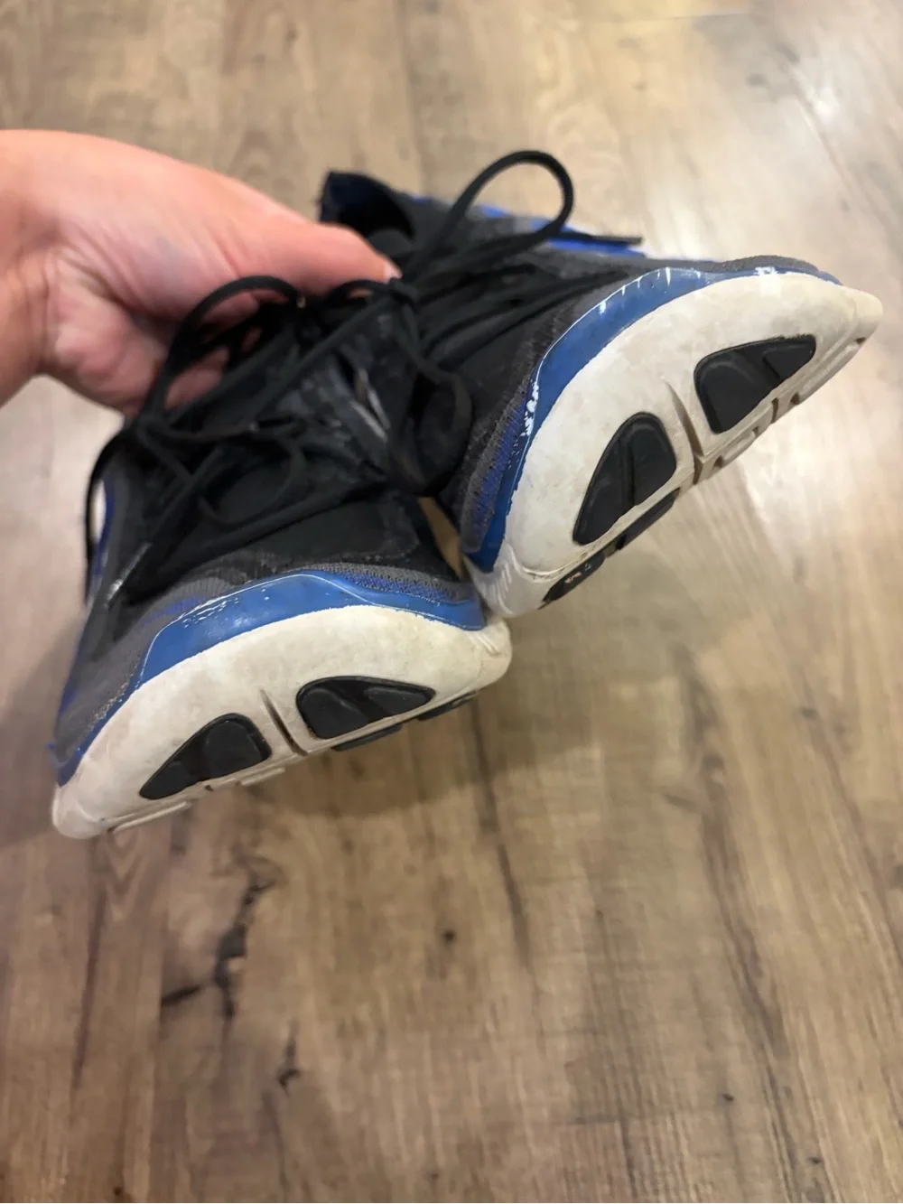 NIKE Free Flyknit Blue & Black Sneakers Athletic Shoes